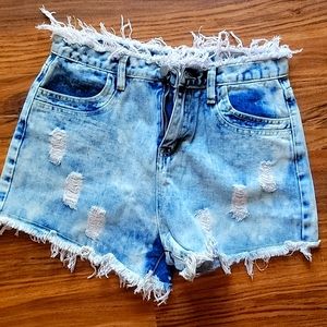 NWT Hayden Distressed Denim Shorts